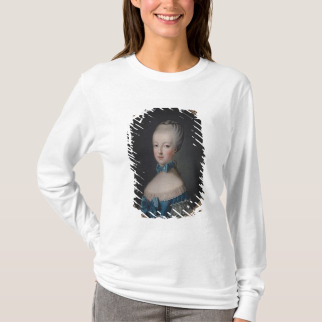 Porträtt av Marie-Antoinette de T-shirt (Framsida)