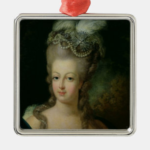 Porträtt av Marie-Antoinette Julgransprydnad Metall