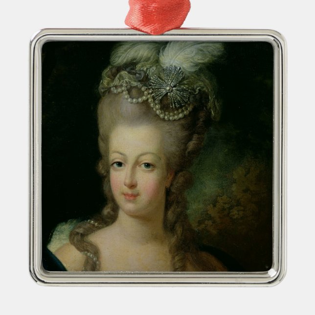 Porträtt av Marie-Antoinette Julgransprydnad Metall (Framsidan)