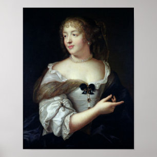 Porträtt av Marie de Rabutin-Chantal Poster