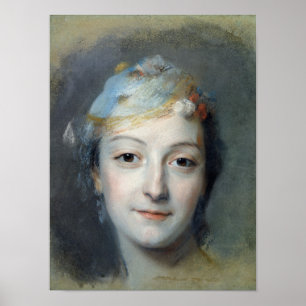 Porträtt av Marie Fel 1757 Poster