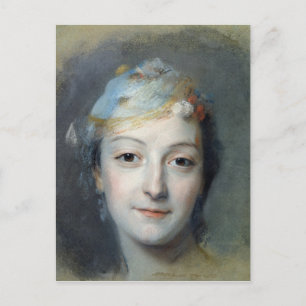 Porträtt av Marie Fel 1757 Vykort