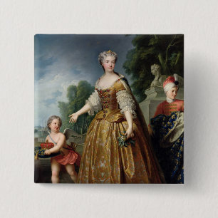 Porträtt av Marie Leczinska efter 1725 Knapp