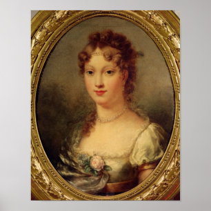 Porträtt av Marie-Louise de Hapsburg-Lorraine Poster