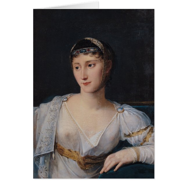 Porträtt av Marie-Pauline Bonaparte Hälsningskort (Framsidan)