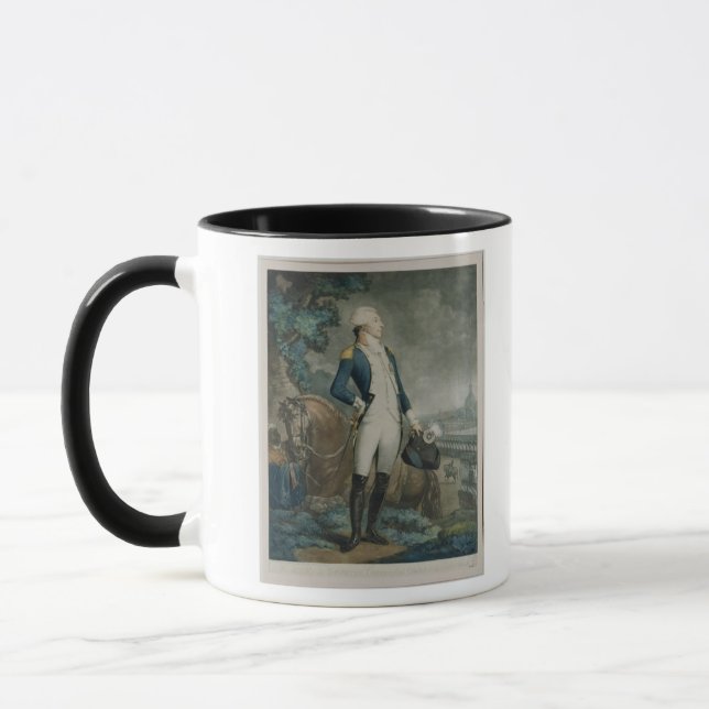 Porträtt av markisen de La Fayette Mugg (Vänster)