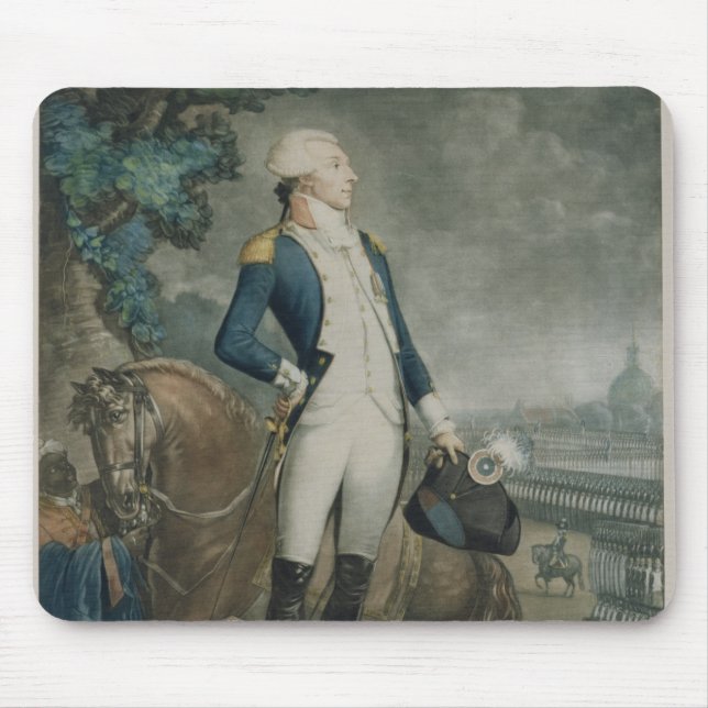 Porträtt av markisen de La Fayette Musmatta (Framsidan)