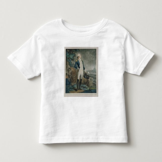Porträtt av markisen de La Fayette Tee Shirt (Framsida)
