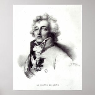 Porträtt av Marshal Charles-Joseph Prince Poster