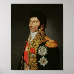 Porträtt av marskalken Charles Jean Bernadotte Poster