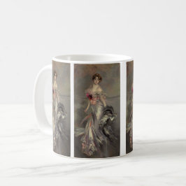 Porträtt av Martha Regnier av Giovanni Boldini Kaffemugg