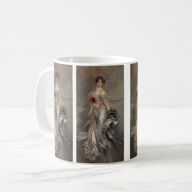 Porträtt av Martha Regnier av Giovanni Boldini  Kaffemugg (Framsida vänster)