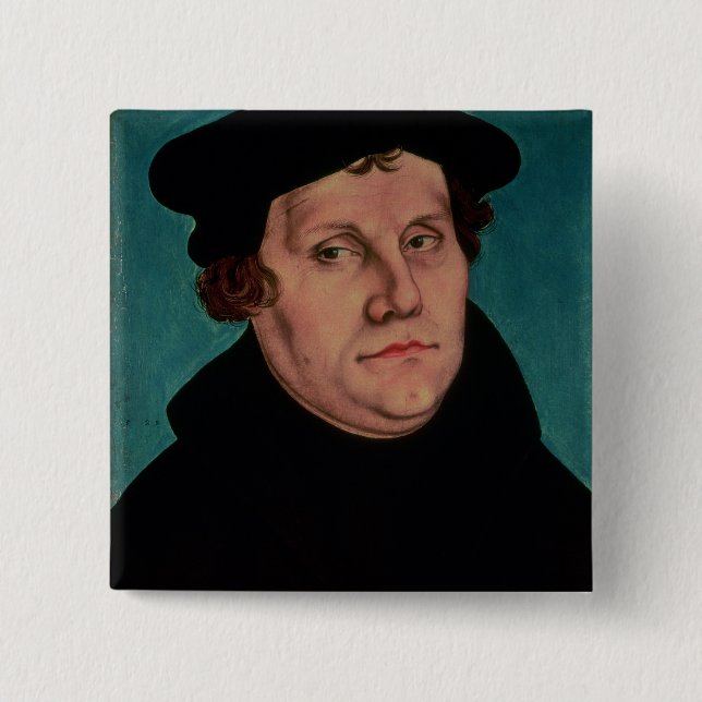 Porträtt av Martin Luther, 1529 Knapp (Framsida)