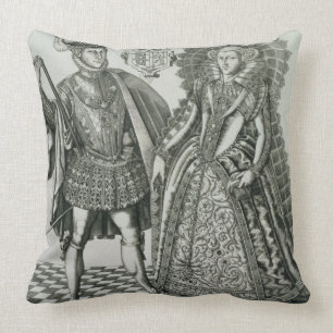 Porträtt av Mary, drottning av Scots (1542-87) oc Kudde