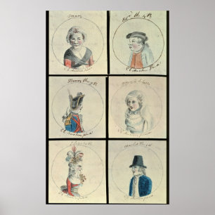 Porträtt av Mary mig Edward dropp Poster