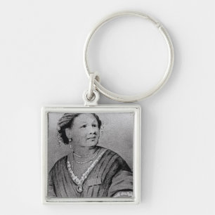 Porträtt av Mary Seacole Fyrkantig Silverfärgad Nyckelring