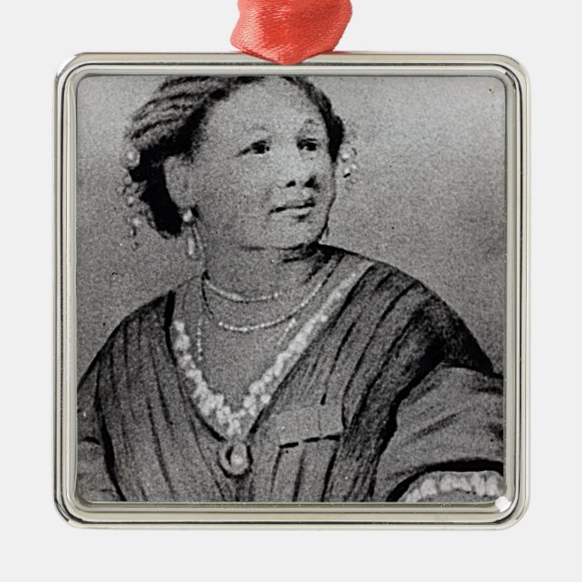 Porträtt av Mary Seacole Julgransprydnad Metall (Framsidan)