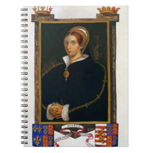 Porträtt av Mary Tudor, från 'memoarer av Anteckningsbok
