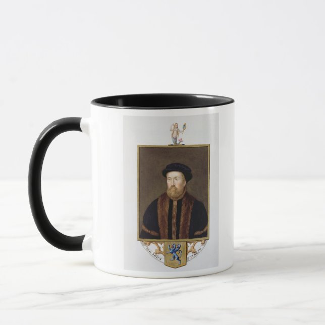 Porträtt av masonen för herr John (1503-66) från Mugg (Vänster)