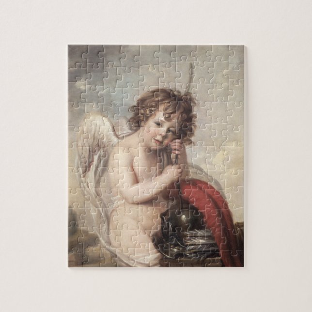 Porträtt av Master Oswald Fawcett som cupiden Pussel (Vertikal)