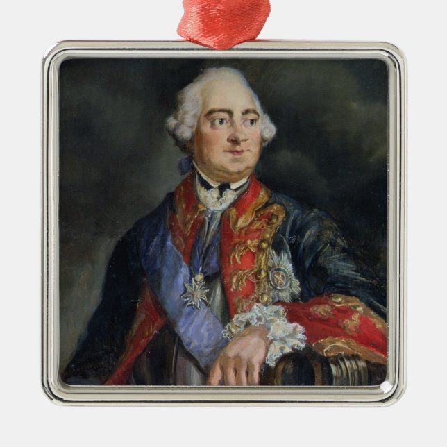 Porträtt av mathematicianen Leonhard Euler Julgransprydnad Metall (Framsidan)