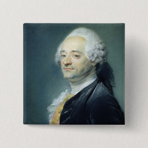 Porträtt av Maurice Quentin de la Turnera, 1750 Knapp