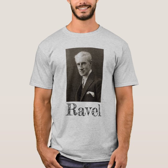 Porträtt av Maurice Ravel (C. 1925) T Shirt (Framsida)