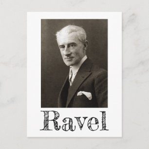 Porträtt av Maurice Ravel (cirka 1925) vykort