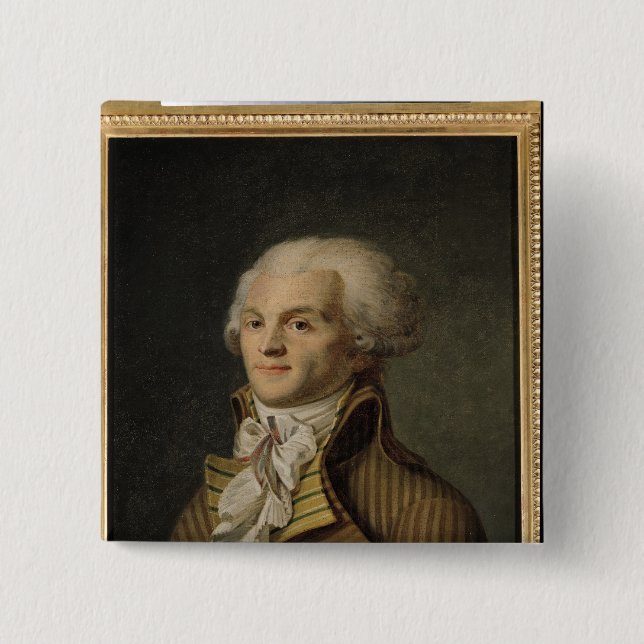 Porträtt av Maximilien de Robespierre Knapp (Framsida)