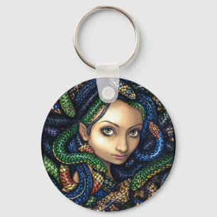 "Porträtt av medusaen" Keychain Nyckelring