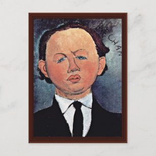 Porträtt av mekanisk av Modigliani Amedeo Vykort