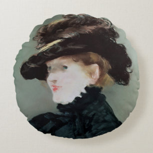 Porträtt av Mery Laurent 1882 Rund Kudde