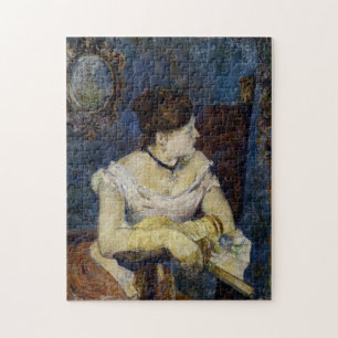 Porträtt av Mette Gaugin, konstnärens fru Pussel