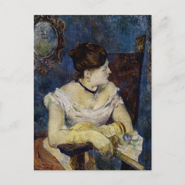 Porträtt av Mette Gaugin, konstnärer Vykort (Framsida)