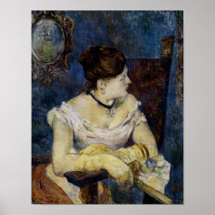 Porträtt av Mette Gauguin, konstnärens fru Poster