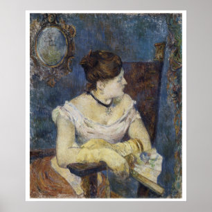 Porträtt av Mette Gauguin, konstnärens fru Poster