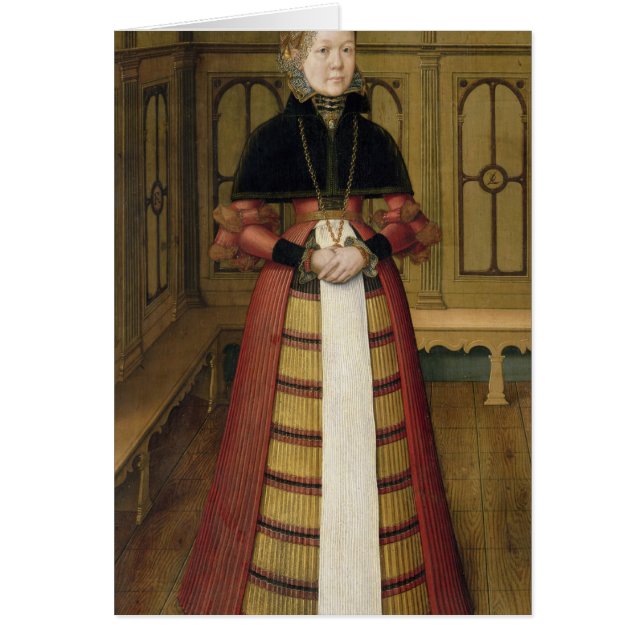 Porträtt av Mette von Munchhausen Hälsningskort (Framsidan)