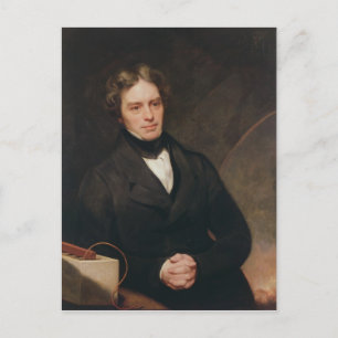 Porträtt av Michael Faraday 1841-42 Vykort