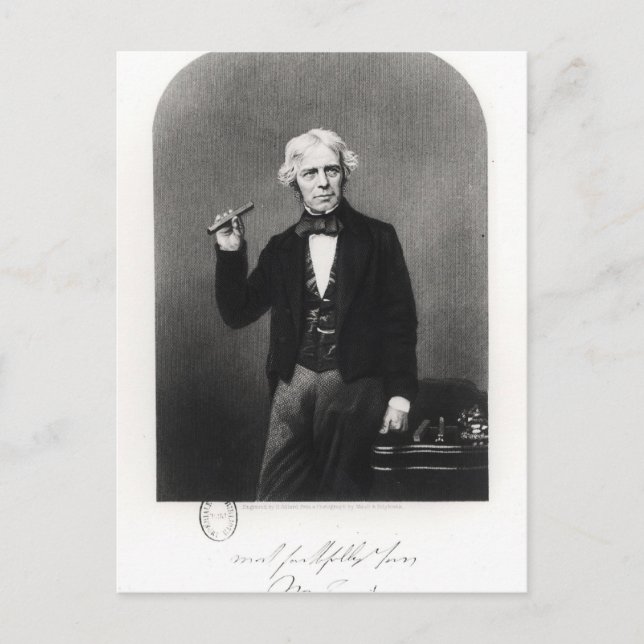 Porträtt av Michael Faraday Vykort (Framsida)