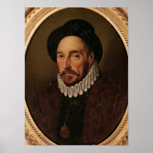 Porträtt av Michel Eyquem de Montaigne Poster