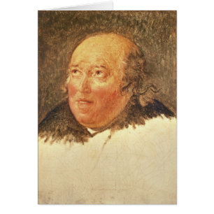 Porträtt av Michel Gerard Hälsningskort