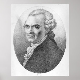 Porträtt av Michel-Jean Sedaine Poster