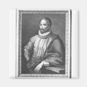 Porträtt av Miguel de Cervantes Saavedra Magnet