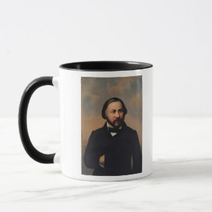Porträtt av Mikhail Ivanovich Glinka, 1850s Mugg
