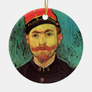 Porträtt av Milliet, älskaren av Vincent van Gogh Julgransprydnad Keramik
