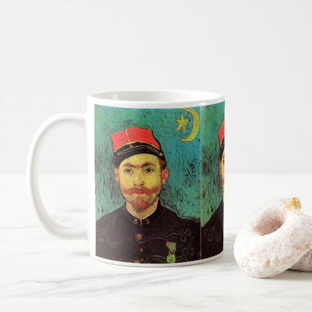Porträtt av Milliet, älskaren av Vincent van Gogh Kaffemugg (Med munk)