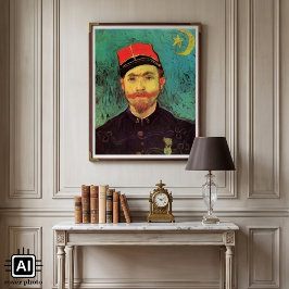 Porträtt av Milliet, älskaren av Vincent van Gogh Poster