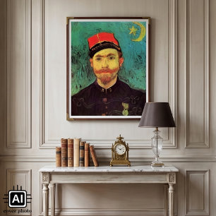Porträtt av Milliet, älskaren av Vincent van Gogh Poster