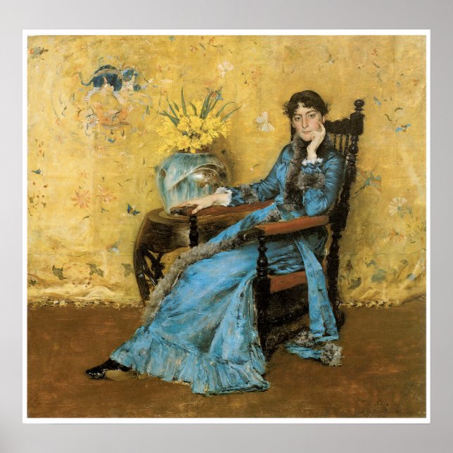 Porträtt av Miss Dora Wheeler, 1883 Poster (Framsidan)