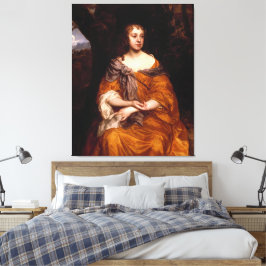 Porträtt av Miss Wharton (1660) Canvastryck